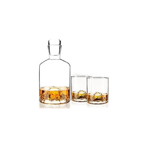 True Viski Mountain Decanter Set