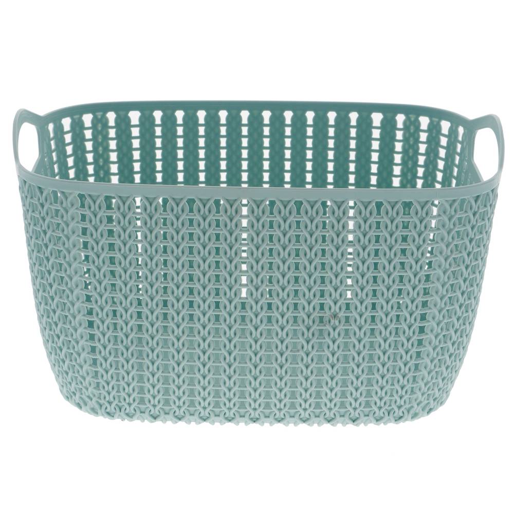 Medium Knit Look Plastic Basket