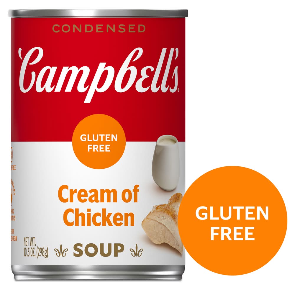 Campbell's Condensed Gluten Free Cream Of Chicken Soup, Cream Of Chicken (10.5 oz)