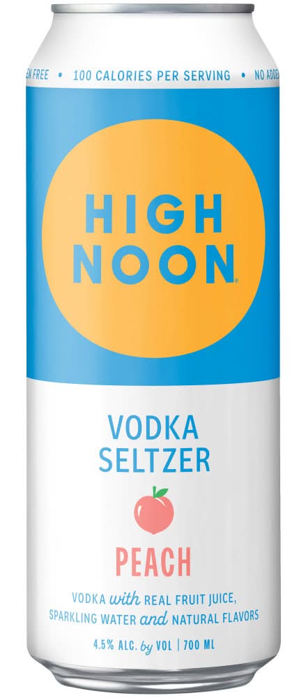 High Noon Vodka Hard Seltzer, Peach (700 ml)