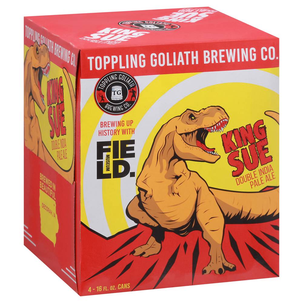 Toppling Goliath Brewing Co. King Sue Double Ipa Beer (4 ct, 16 fl oz)