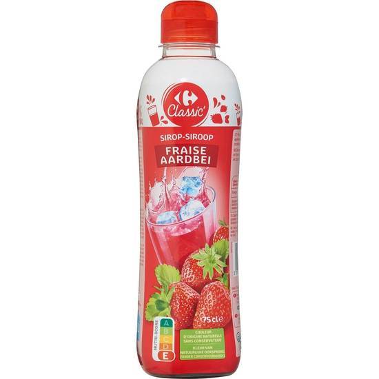Carrefour Classic' - Sirop (750 ml) (fraise)
