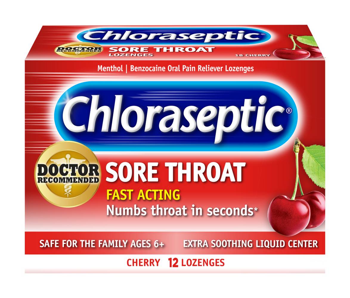 Chloraseptic Fast Acting Cherry Sore Throat Lozenges