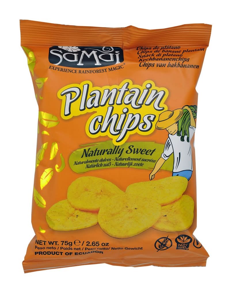 Samai - Chips de banane plantain sucré (75g)