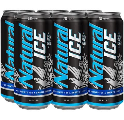 Natural Ice 6 Pack 16oz Can
