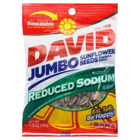 David Reduced Sodium Seeds 5.25oz