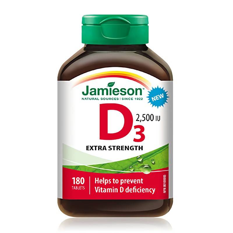 Jamieson Vitamin D3 Tablets 2500iu (180 g)