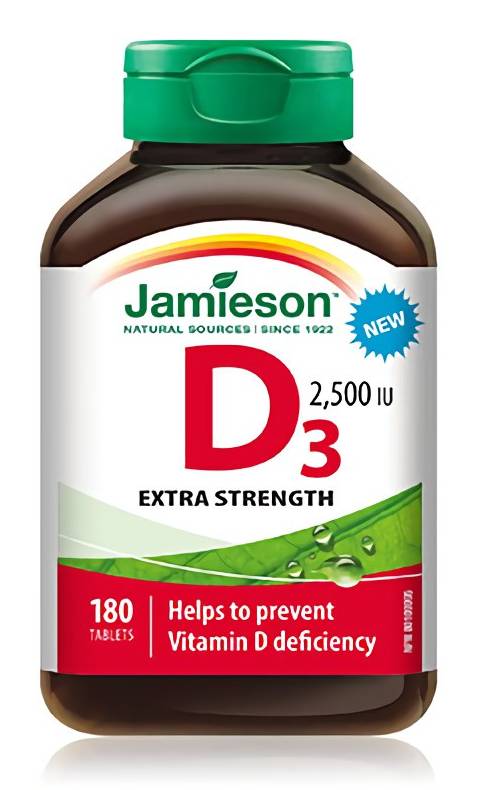 Jamieson Vitamin D3 Tablets 2500iu (180 g)