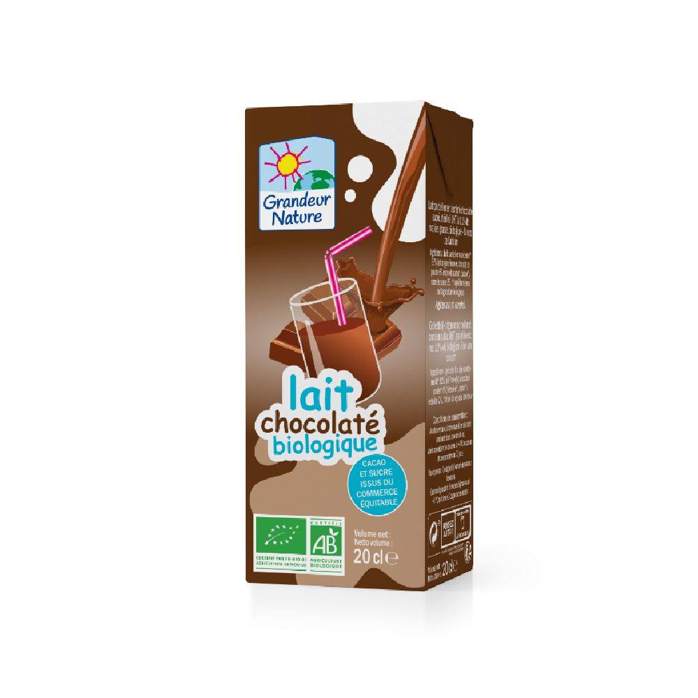 Lait chocolate 6x20cl - GRANDEUR NATURE - BIO