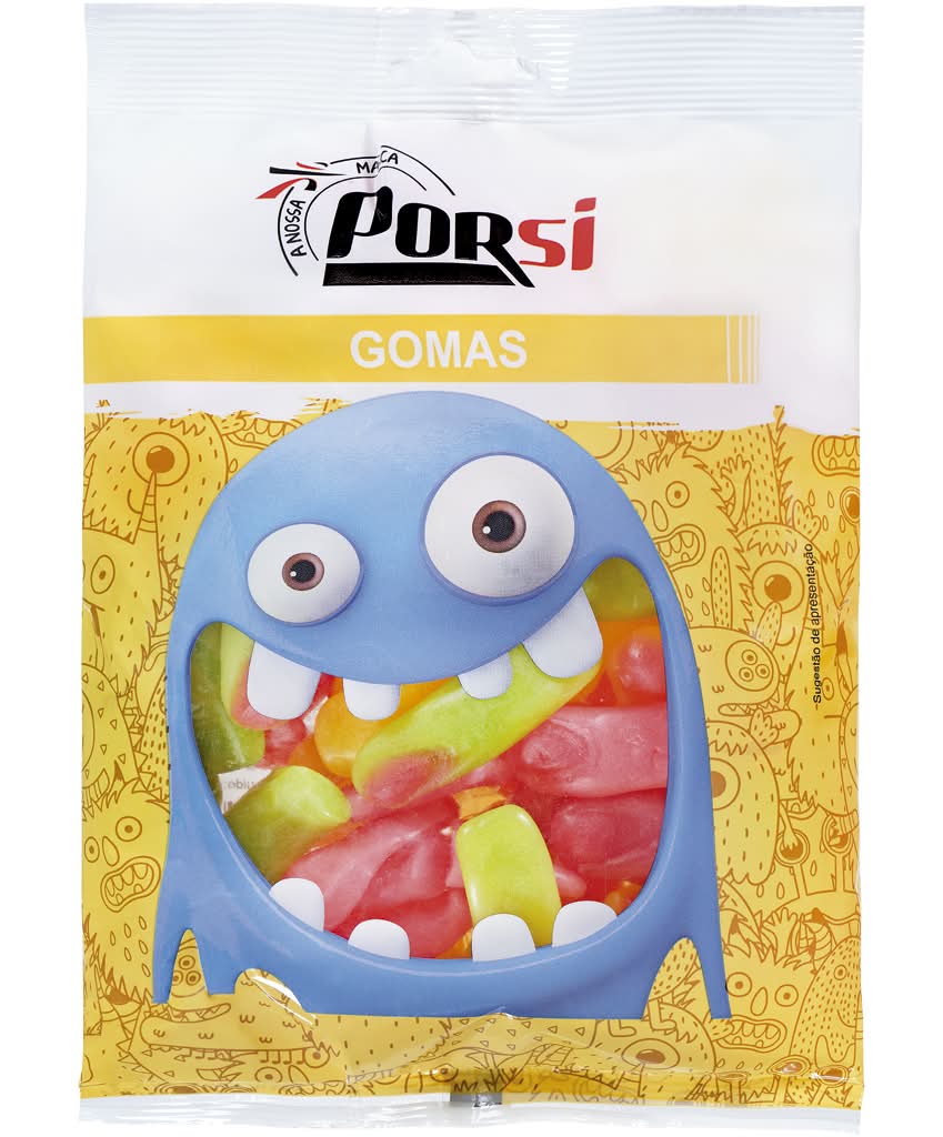 PorSi - Gomas Formato Dedos, 300 g