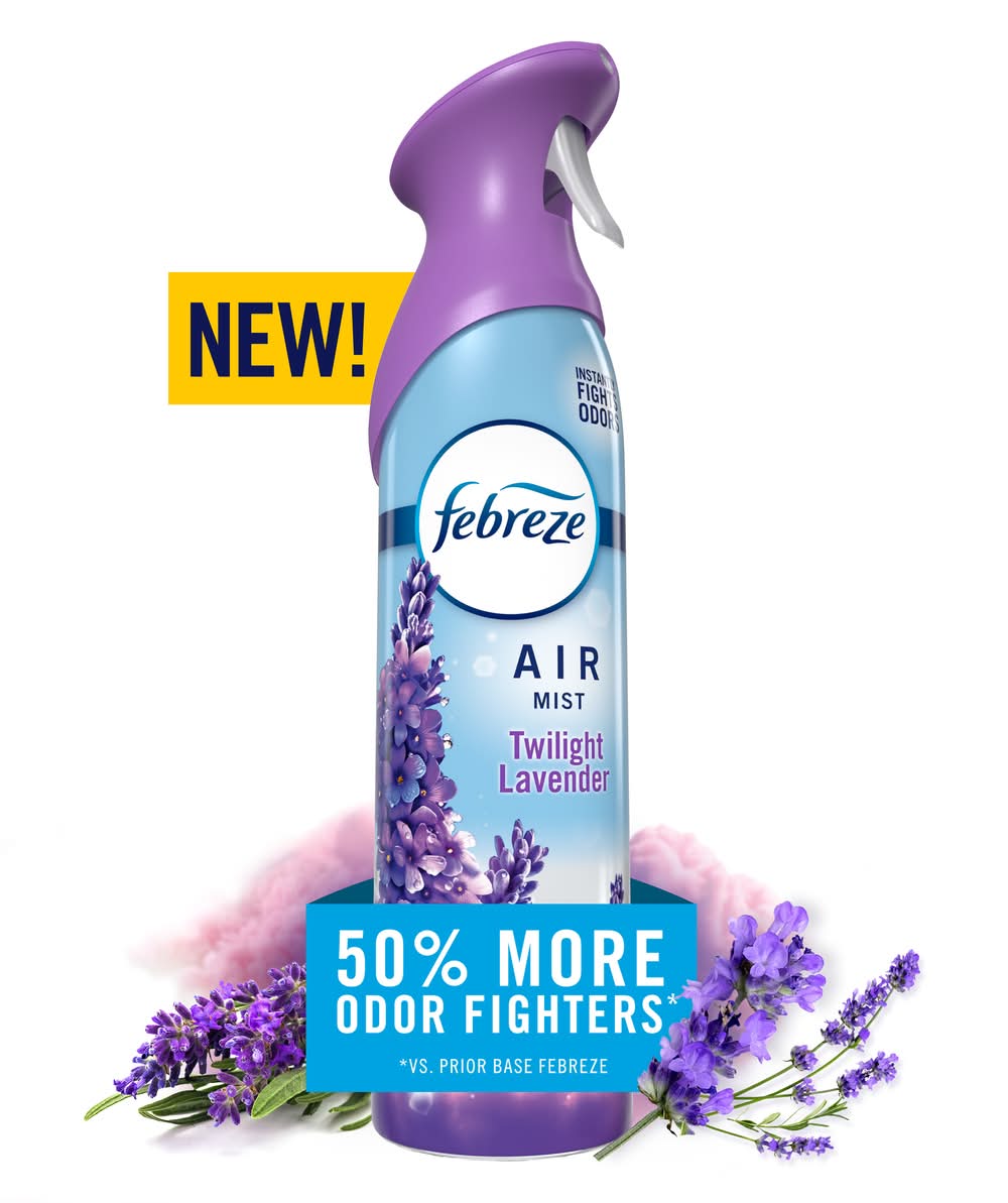 Febreze Air Freshener Odor Fighting Room Spray, Mediterranean Lavender (8.8 oz)