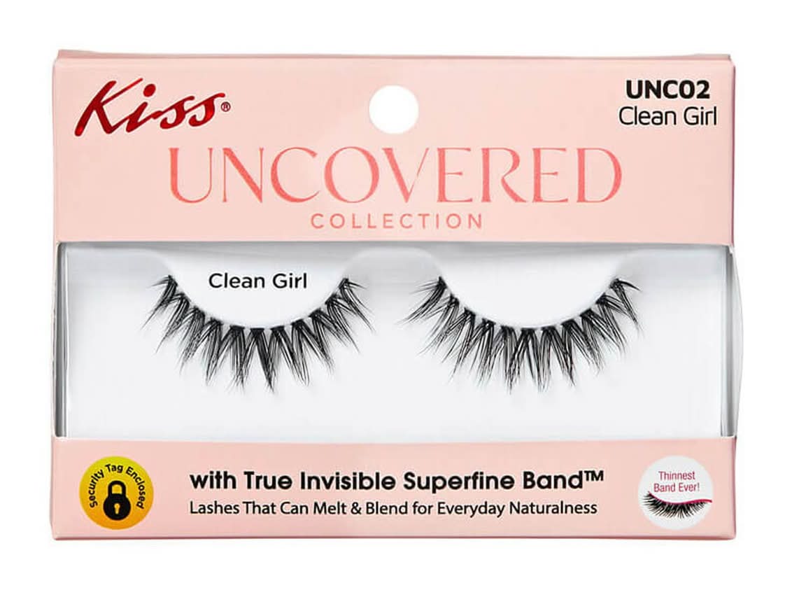 KISS Uncovered Collection False Eyelashes, Unco2 Clean Girl