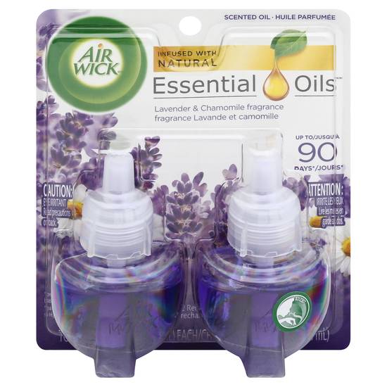 Air Wick Essential Oils Lavender & Chamomile Plig-In Oil Refills