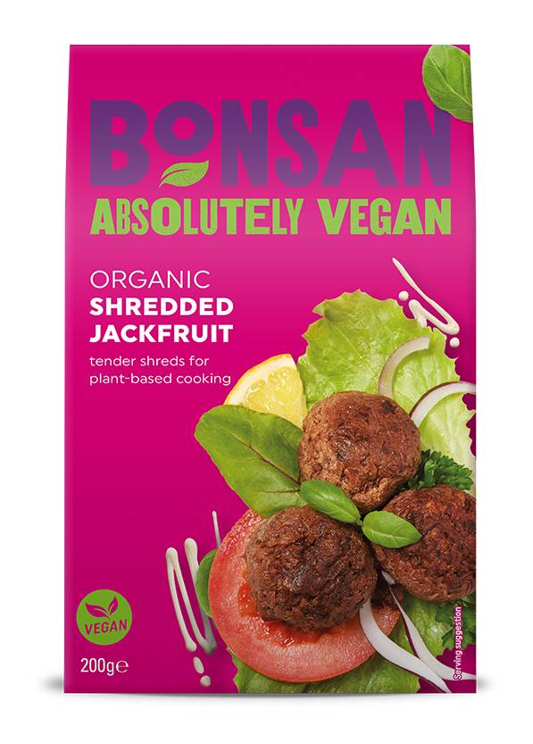 Bonsan Absolutely Vegan Organic Shredded Jackfruit (200g)
