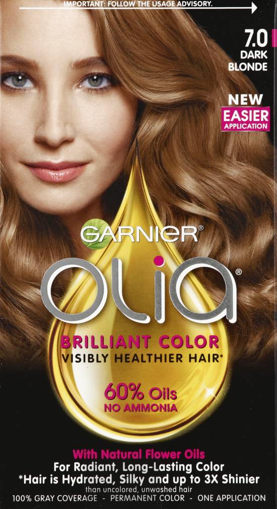 Olia 7.0 Dark Blonde Brilliant Permanent Color (1 kit)