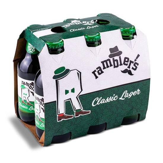 Cerveza lager Ramblers botella 6 x 25 cl