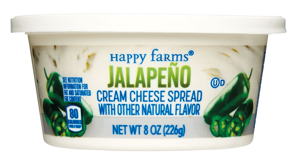 Happy Farms Cream Cheese Spread, Jalapeno (8 oz)
