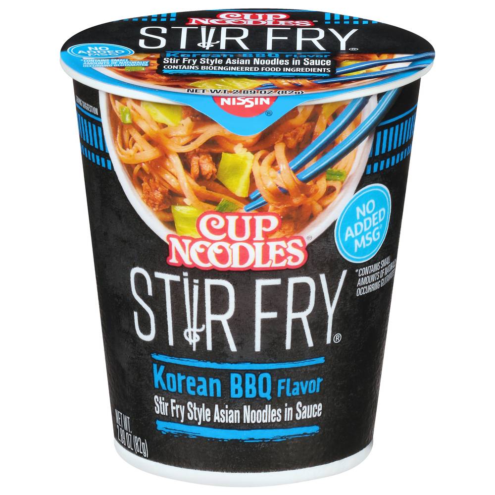 Nissin Stir Fry Asian Noodles in Sauce, Korean Bbq (2.89 oz)