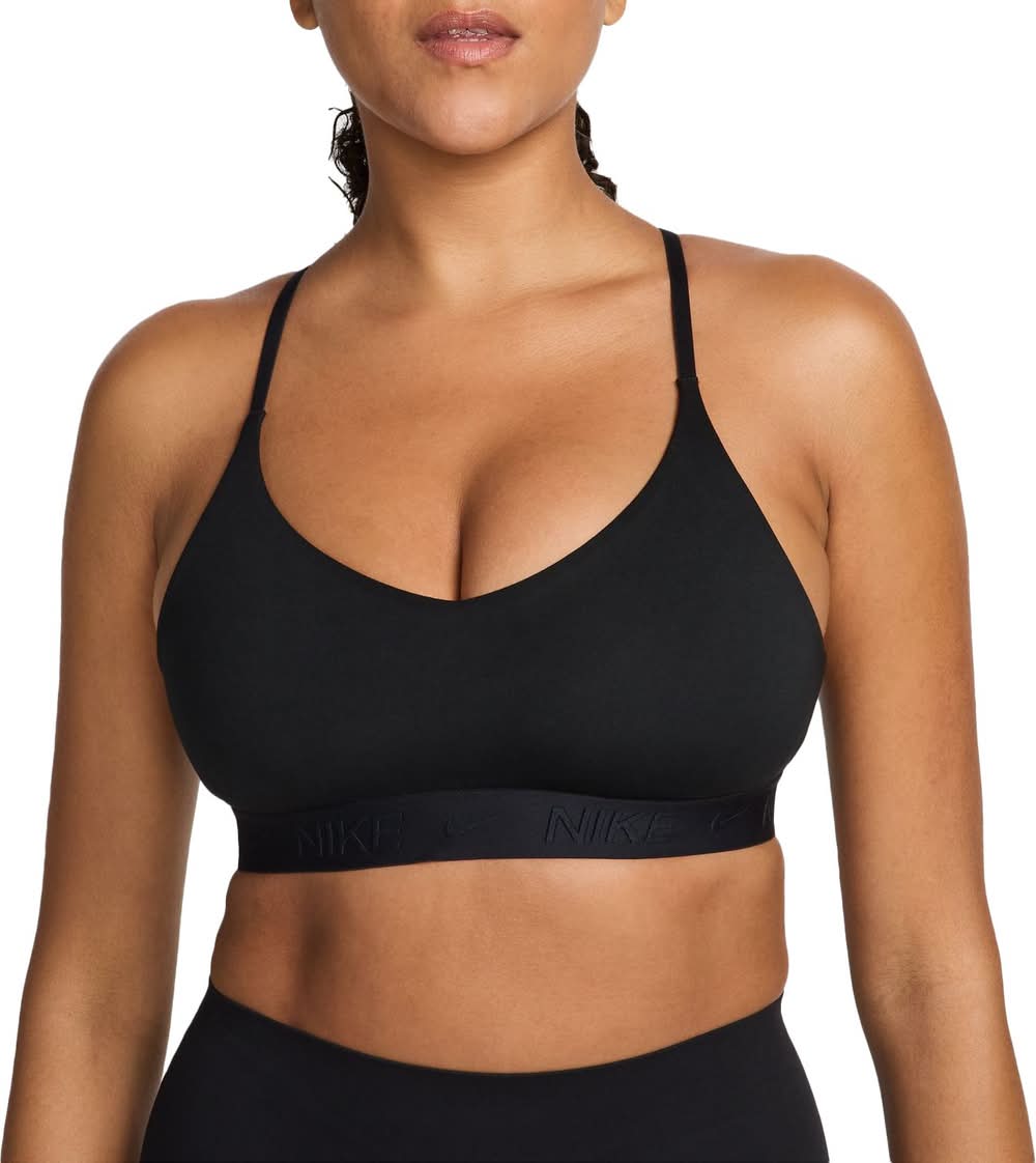 Nike Women's Indy Light Support Padded Adjustable Sports Bra (Black, XL)