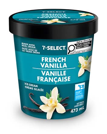 7-Select Ice Cream, French Vanilla (473 ml)