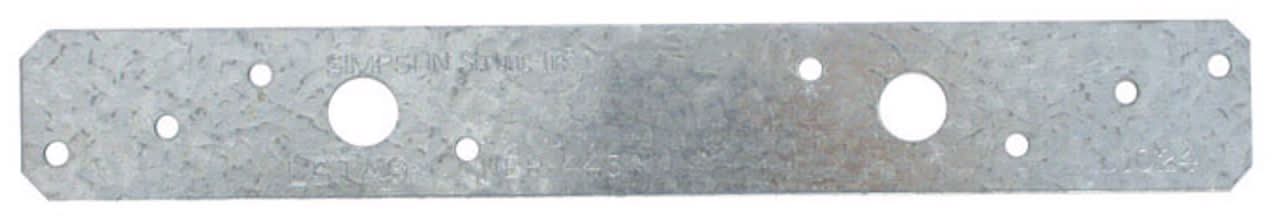 Simpson Strong-Tie 9 In. H X 1.25 In. W 20 Ga. Galvanized Steel Strap