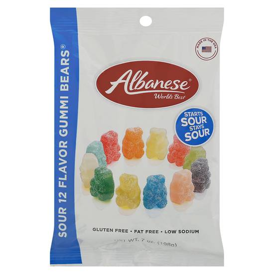 Albanese Sour 12 Flavor Gummi Bears