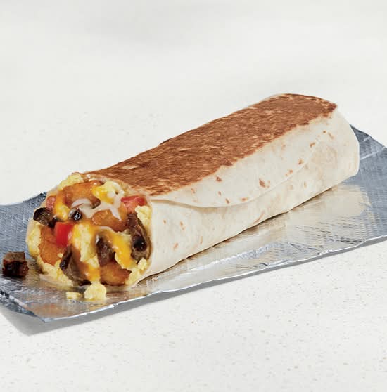 Grande Toasted Breakfast Burrito Steak