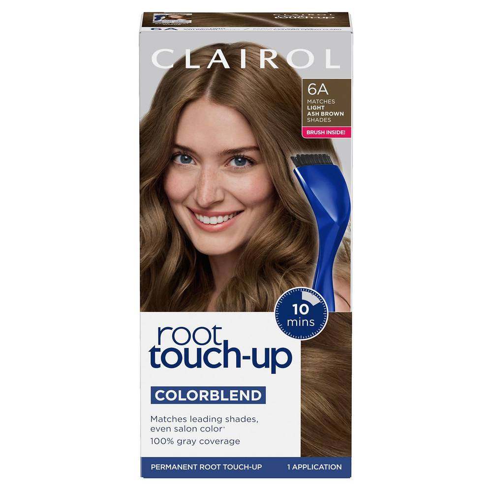 Clairol Nice N Easy Root Touch-Up Permanent Hair Color, 6A Light Ash Brown