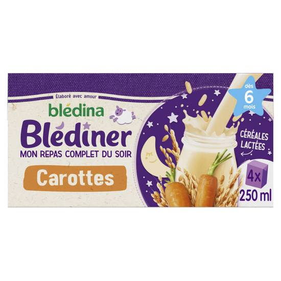 Blédiner - Céréales lactées - Carottes - Dès 6 mois
