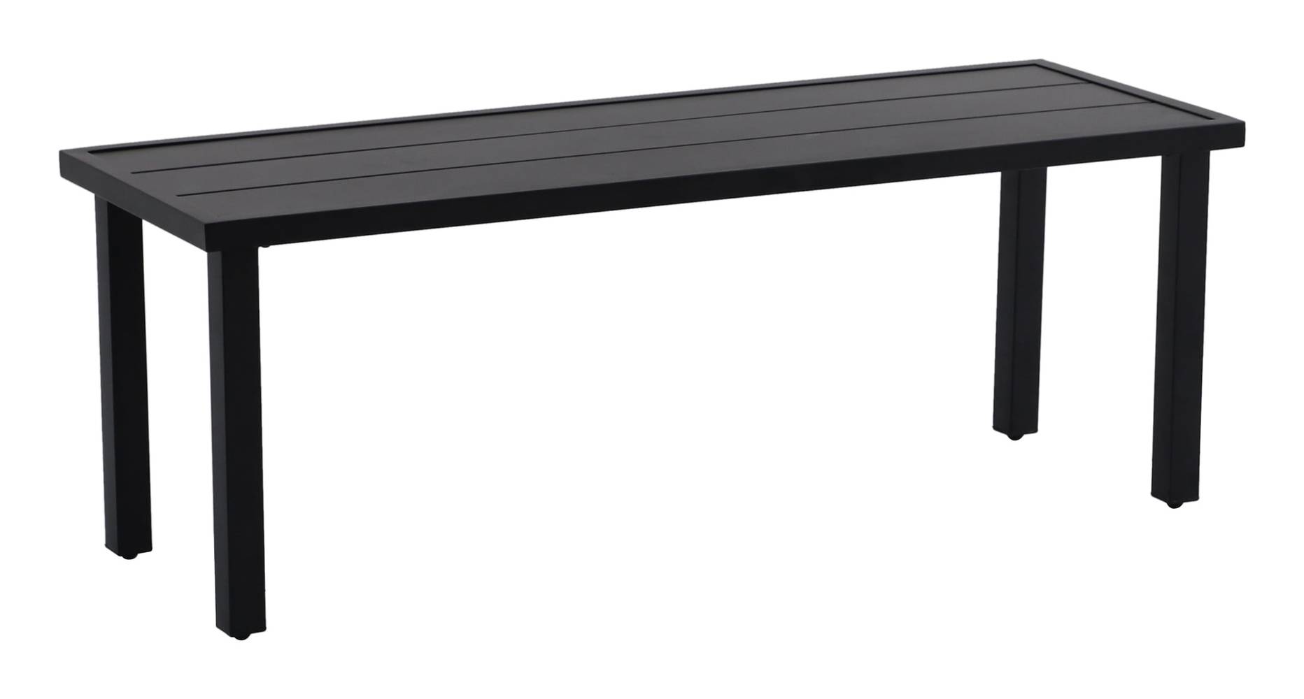 Style Selections Pelham Bay 48-in W x 17.52-in H Black Steel Dining Bench | FZS60628L