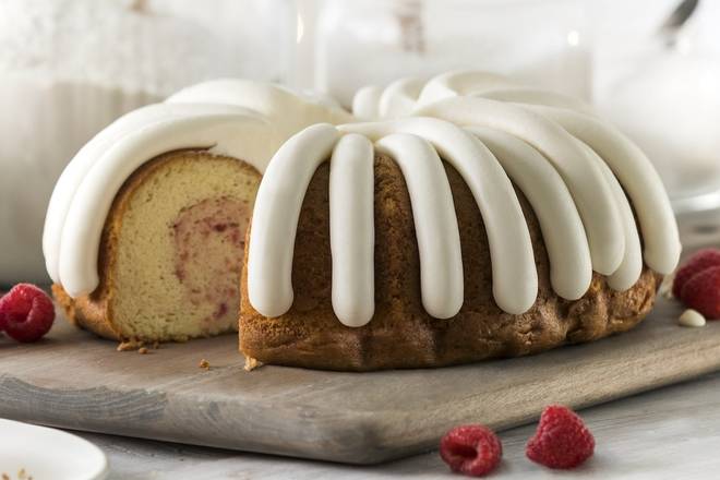 White Chocolate Raspberry 10" Bundt Cake