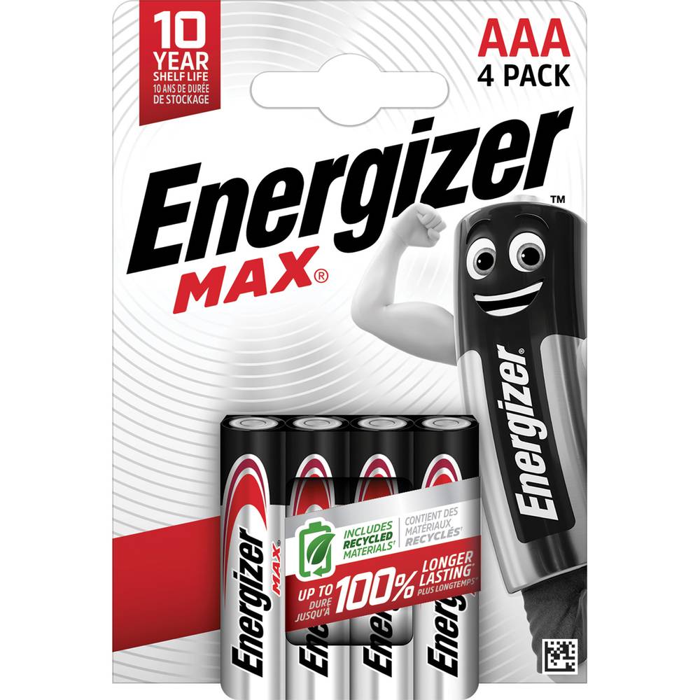 Energizer - Piles alcalines max aaa/lr03