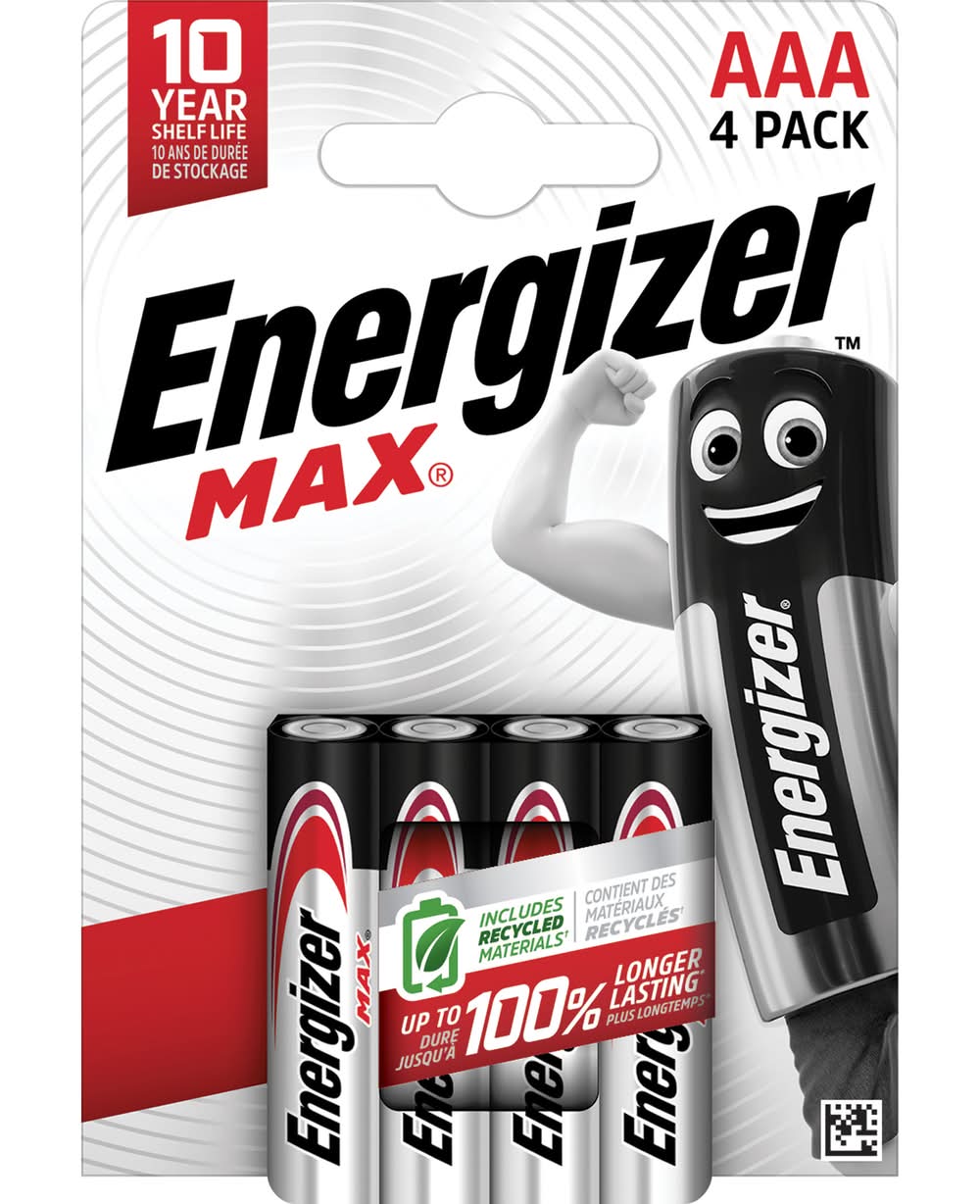 Energizer - Piles alcalines max aaa/lr03 (50g)