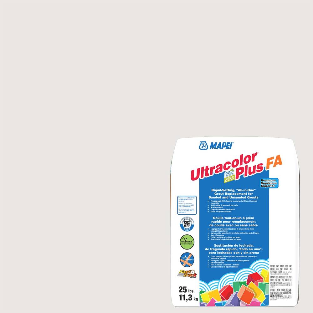 MAPEI Ultracolor Plus FA Avalanche #5038 All-in-one Grout (25-lb) | 6BU503811