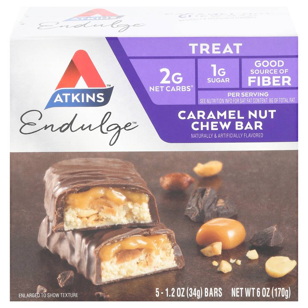 Atkins Endulge Caramel Nut Chew Bar (6 oz)