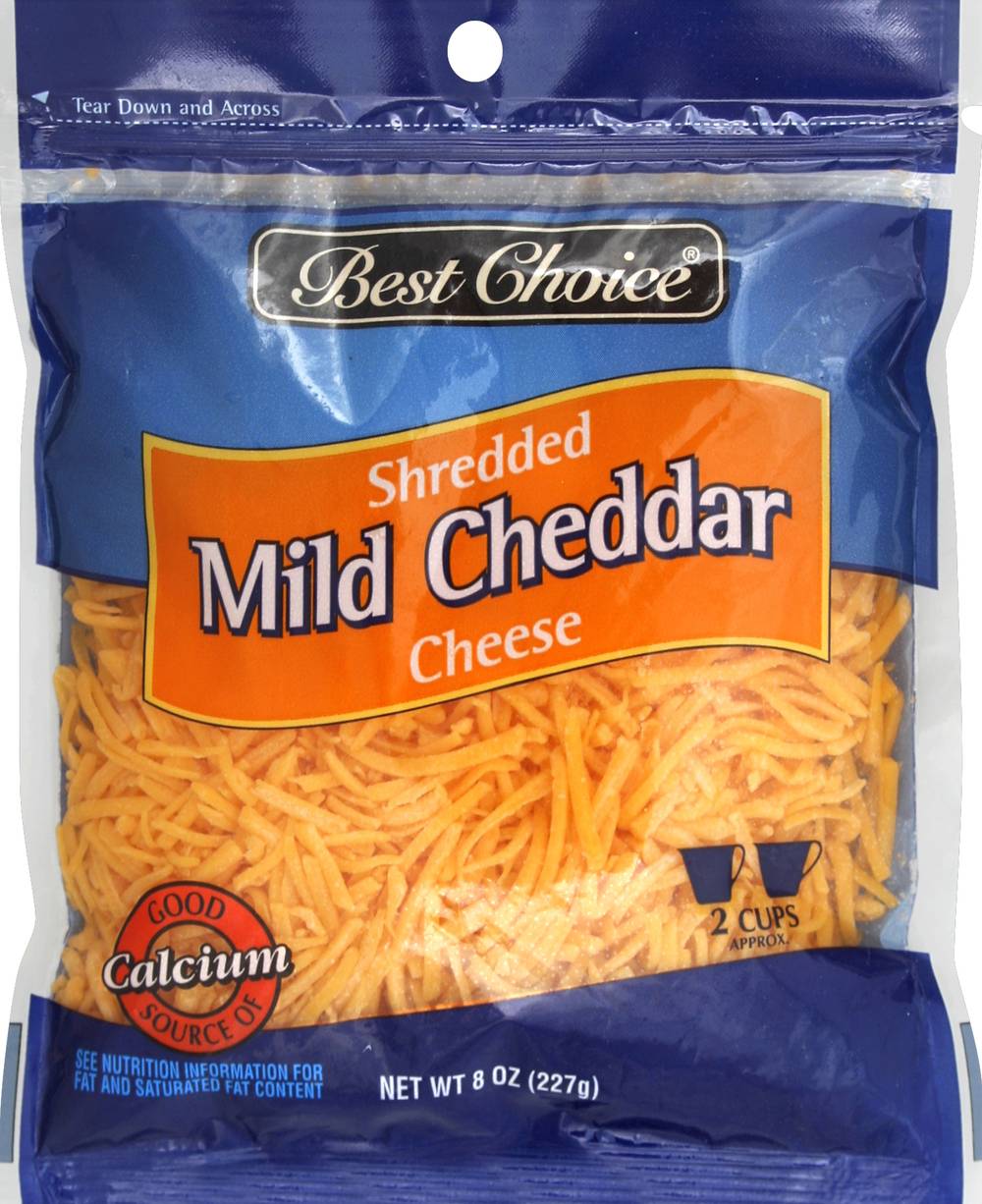 Best Choice Shredded Mild Cheddar Cheese (8 oz)