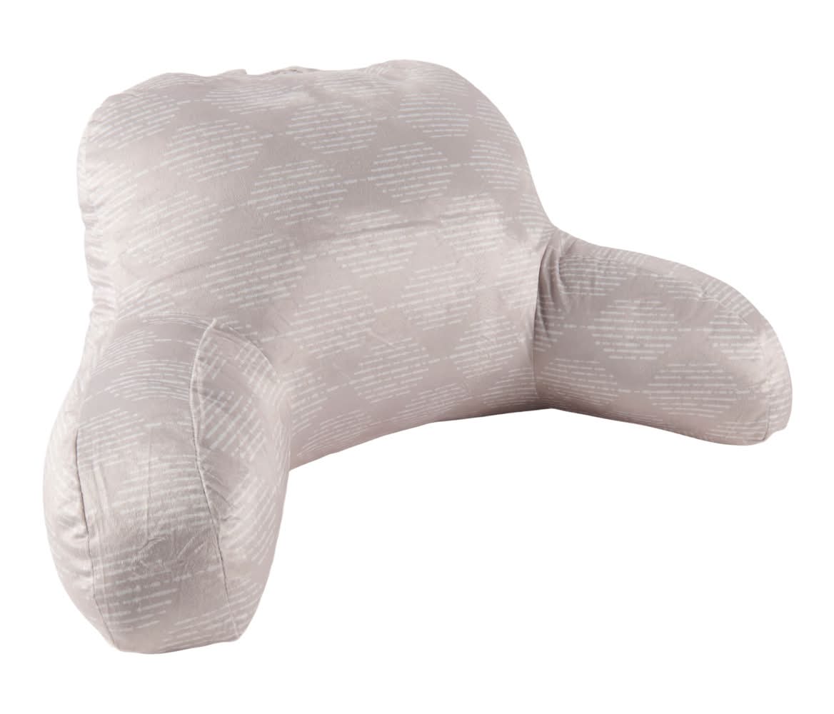 Backrest Pillow With Armrests, Light Beige