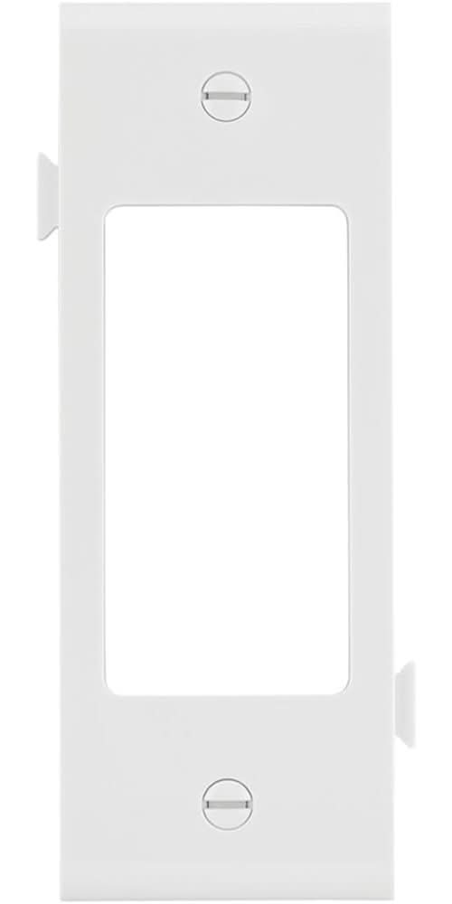 Eaton 1 -Gang Midsize Size White Polycarbonate Indoor Decorator Wall Plate