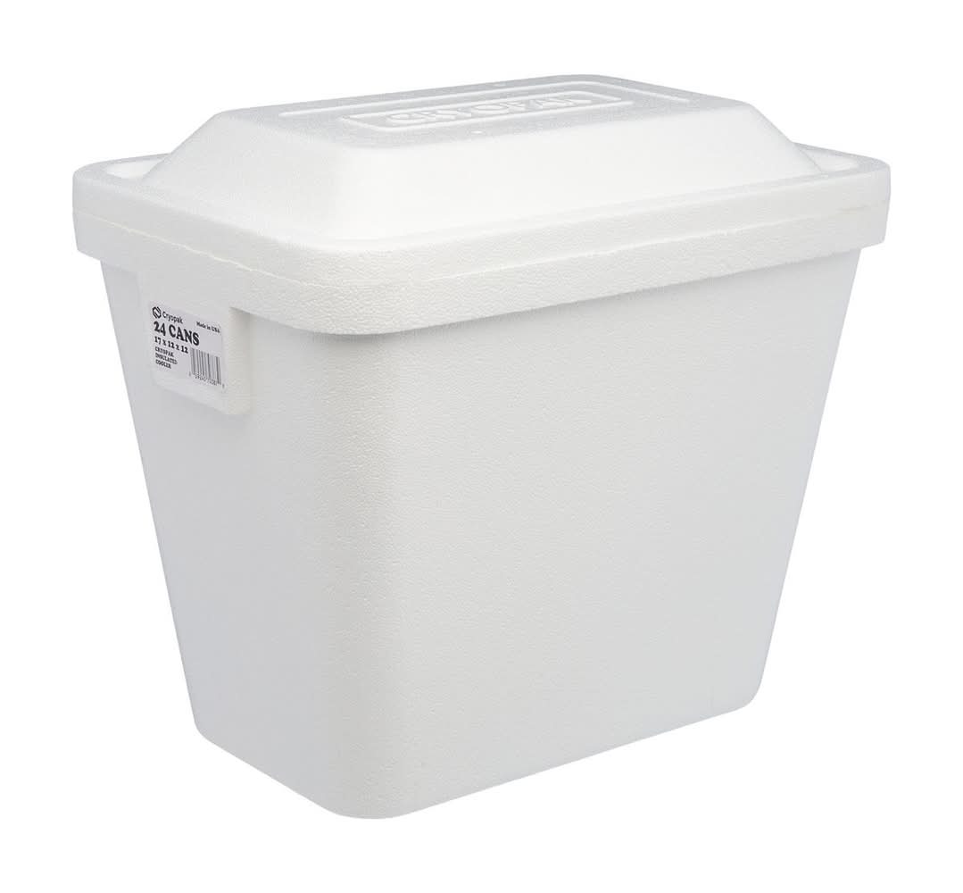 Cryopak 26 Qt Insulated Foam Cooler With Secure Lid 12 Pk