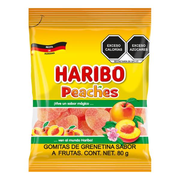 Haribo Peaches Gomitas Durazno 80 Gr