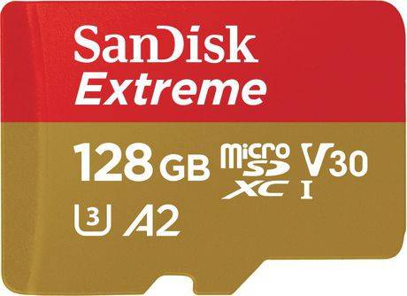 Sandisk Extreme Micro Sdxc Uhs-1 Memory Card With Adapter 128 Gb (1 unit)