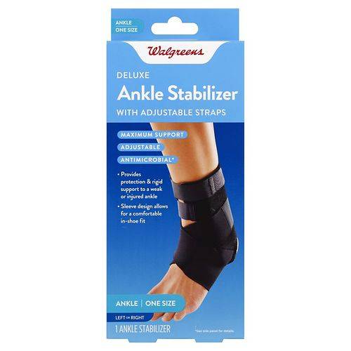 Walgreens Deluxe Ankle Stabilizer One Size - 1.0 ea