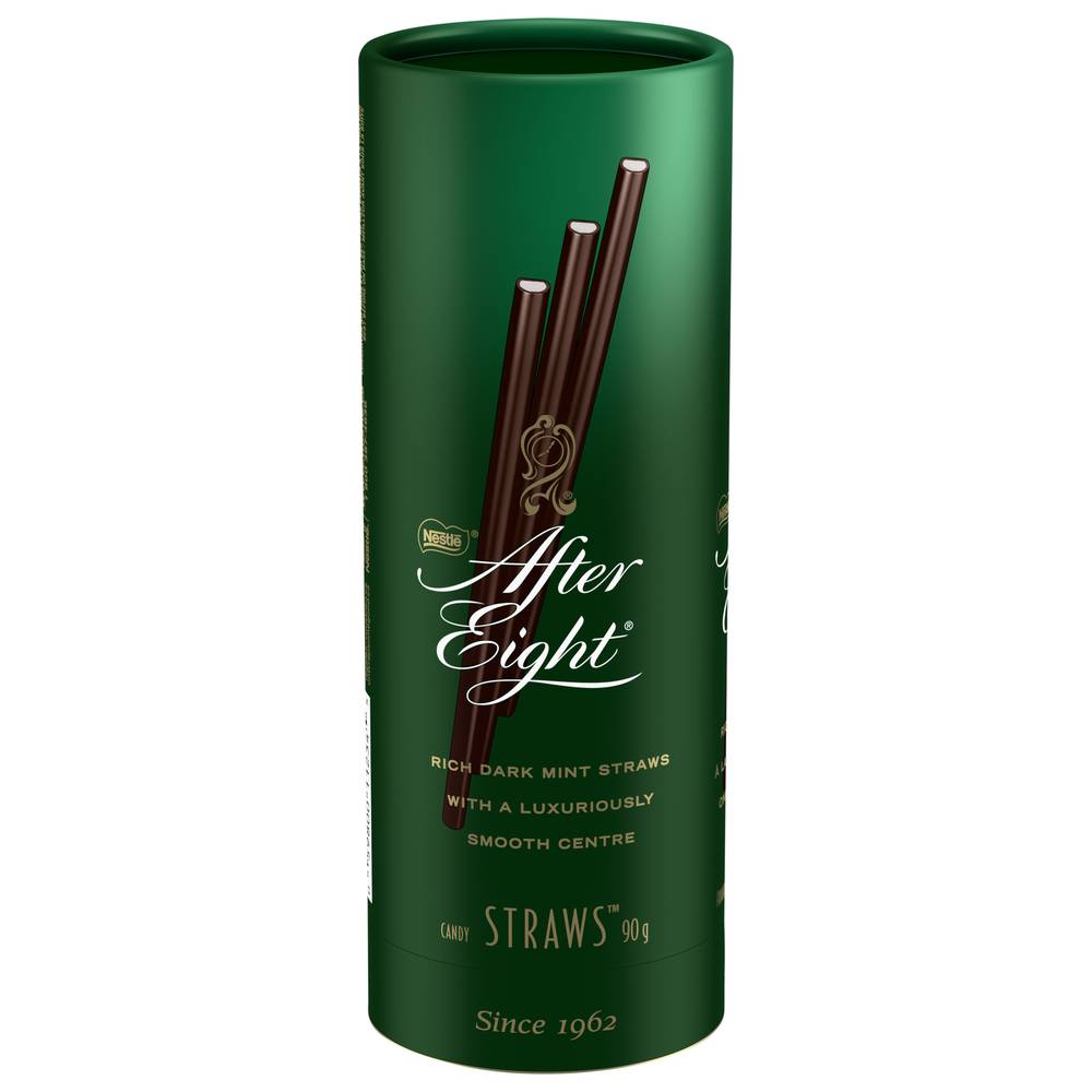 After Eight Rich Dark Chocolate Straws With Mint Centre