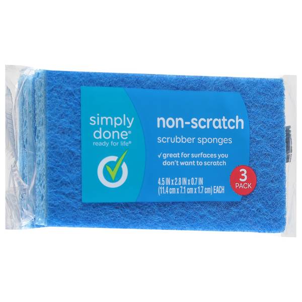Simply Done Non-Scratch Sponges 3Ct