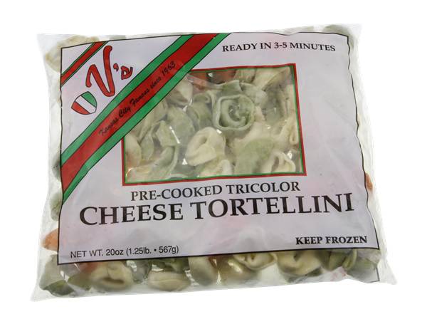V's Pre-Cooked Tricolor Cheese Tortellini