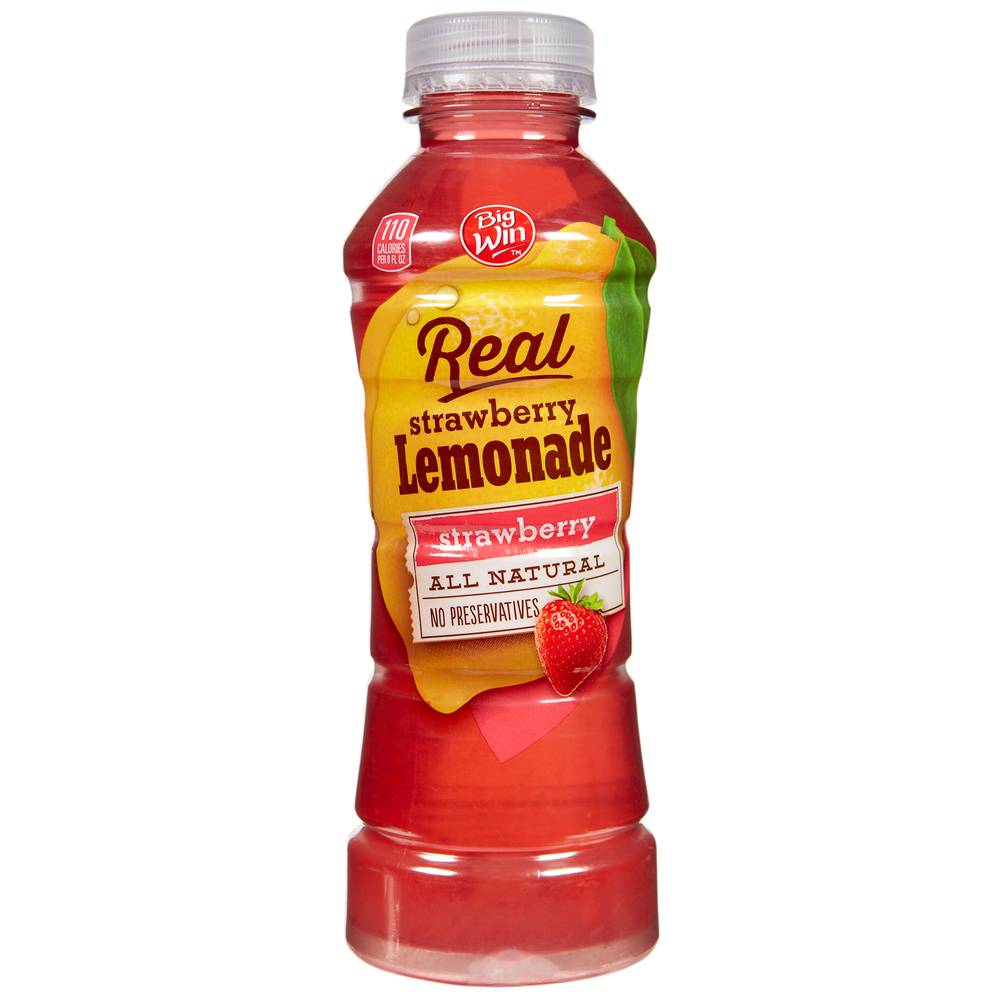 Big Win Real Strawberry Lemonade - 16 fl oz