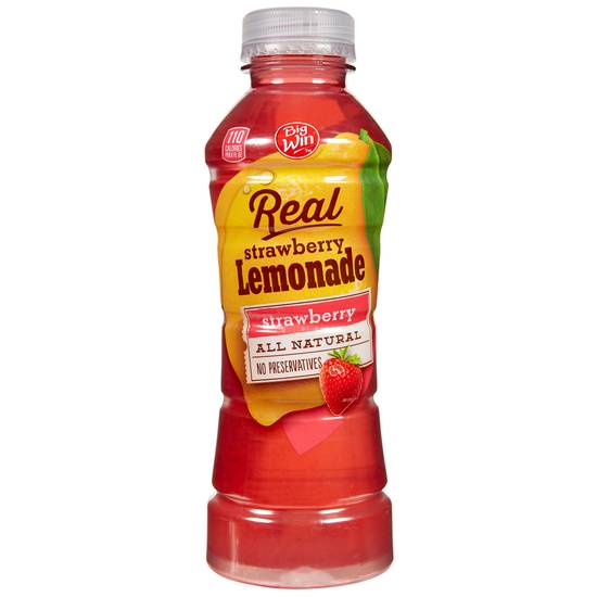 Order Big Win Real Strawberry Lemonade - 16 fl oz food online from Rite Aid store, Shawnee on bringmethat.com