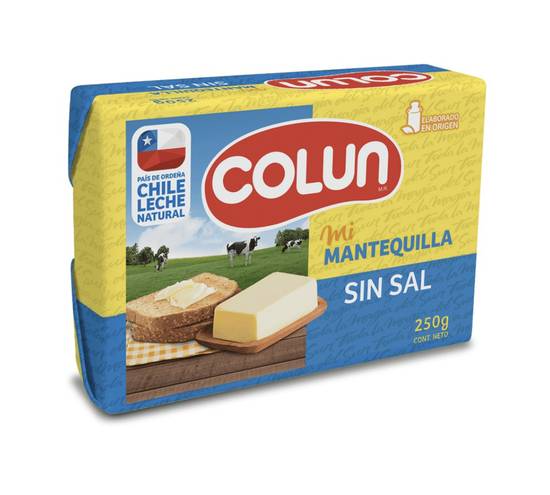 Colun - Mantequilla sin sal - 250 g