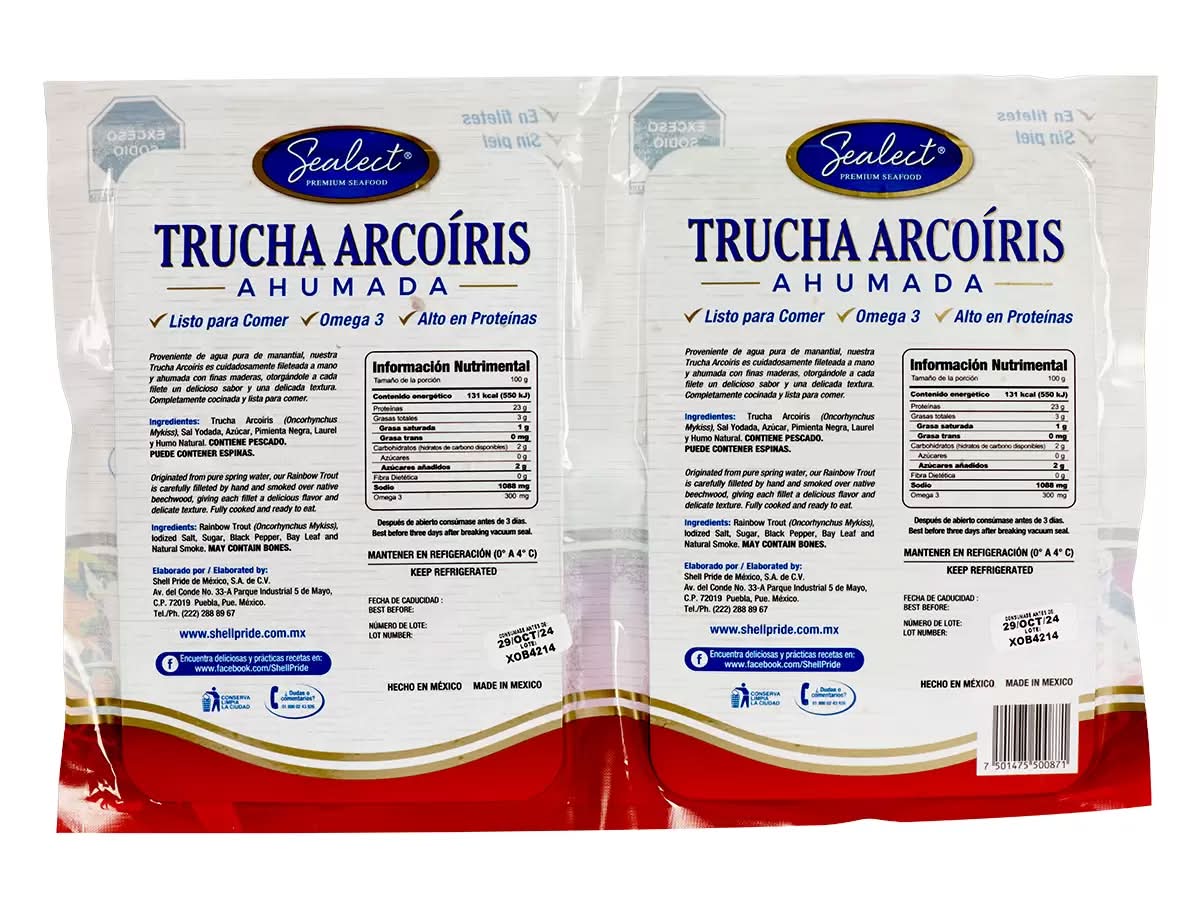 Sealect · Trucha arcoíris ahumada (2 x 190 g)