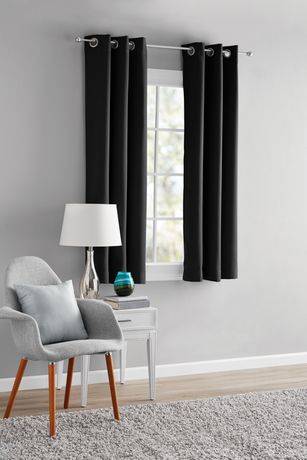 Mainstays Blackout Energy Efficient Grommet Curtain Panel (1 pair)